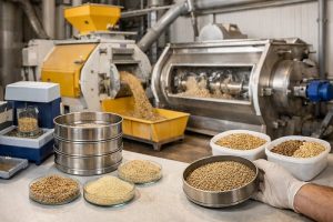 نقش توزیع اندازه ذرات در یکنواختی میکس و کیفیت نهایی خوراک